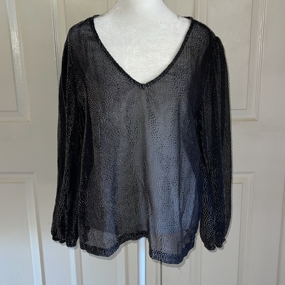 ModCloth New Sheer’s Eve Top In Gray - Picture 4 of 7